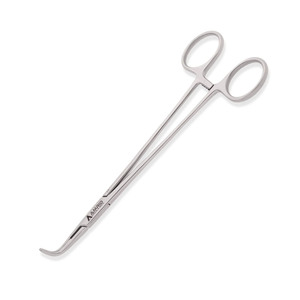DeBakey Cooley Instrument Set 90 Angled Carmalt Jaws Straight Shanks with <b>Ratchet</b> Stainless Steel Ring <b>Handle</b> 7.5'' (19cm) - Product Image 1