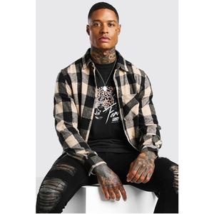 Nouvelle chemise à carreaux personnalisée à la mode de haute qualité pour hommes à la fabrication en gros au prix le plus bas - Product Image 1