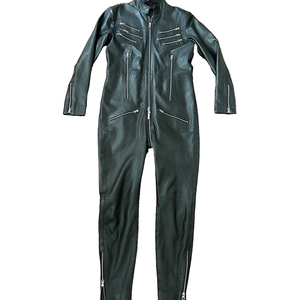 บอดี้สูทหนังแกะสำหรับผู้หญิงบอดี้สูทมีซิปด้านหลังหนังระบายอากาศได้ดีดีไซน์ล่าสุด - Product Image 1