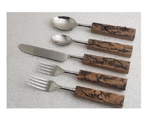 Ensemble de couverts à Logo personnalisé, acier inoxydable, réglage de la Place, poignée en marbre, maison, hôtel, Restaurants, service de couverts, service de vaisselle - Product Image 6