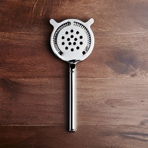 Colador de barra moderno hecho a mano de acero inoxidable Hawthrone Colador para bebidas Colador de cóctel Hecho EN LA India - Product Image 1