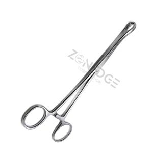 Forster professionnel éponge pince droite dentelée en acier inoxydable Instrument chirurgical vétérinaire manuel Zonedge SURGICAL - Product Image 1