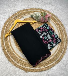 Nouvelle belle Georgette lourde avec Bangalore avec un sari de blouse à impression numérique pour les femmes - Product Image 1