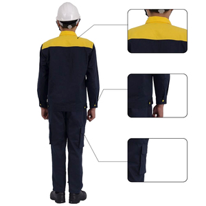 Traje de trabajo de poliéster y algodón duradero para trabajadores de fábricas y construcción - Product Image 3