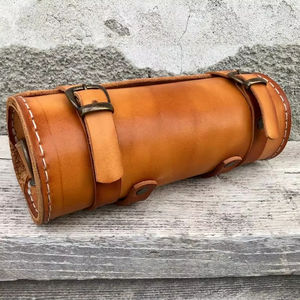 Genuine <b>Leather</b> Female Cylinder Bag New Korean Style One-Shoulder Crossbody Pack Vegetable <b>Tanned</b> <b>Leather</b> <b>Handbag</b> LCYB-0059 - Product Image 1