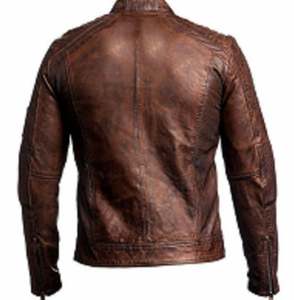 แจ็กเก็ตนักมายปรับแต่งได้สำหรับนักขี่มอเตอร์ไซค์ฤดูหนาวทำมือหนังวัว - Product Image 2