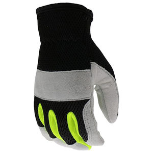Guantes de Trabajo Antivibración de Nuevo Diseño, Color Personalizado, Guantes de Conducción de Seguridad de Cuero Vacuno de Alta Calidad - Product Image 3