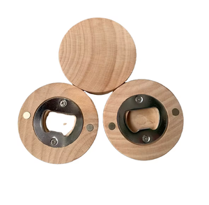 ที่เปิดขวดจากไม้และสเตนเลสอุปกรณ์บาร์ระดับพรีเมี่ยมดีไซน์ทันสมัยที่เปิดขวดจากด้ามจับ - Product Image 1