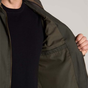 Custom High Street Winter Satin Bomber <b>Jacket</b> for Men with Front Logo-Wholesale OEM Service - Product Image 2