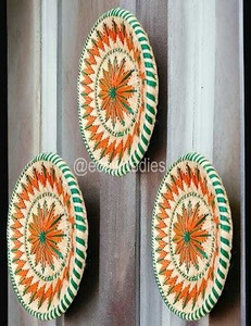 Venta caliente hermoso juego hecho a mano de pared colgante cesta de algas marinas decoración de entrada de habitación tapices decorativos - Product Image 6