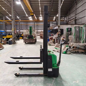 Équipement de levage de chariot élévateur de capacité élevée d'entrepôt résistant industriel de plein empileur électrique durable - Product Image 1