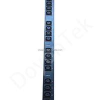 DoyonTek AH1PA-C1332A Boîtier de distribution PDU intelligent pour rack, IP54, surveillance SNMP, contrôle à distance, prises C13/C19, 20 prises, 250A