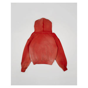 Sweat à capuche pull grande taille de haute qualité avec fermeture éclair et impression graphique conception d'épaule tombante pour hommes sweat-shirt ODM lourd - Product Image 4