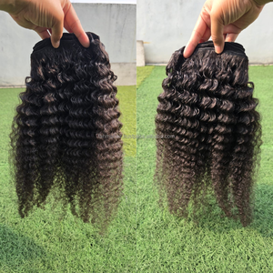 ราคาขายส่ง ต่อผมบราซิลแบบหรูหรา ขนาด 24 นิ้ว ผมหยิกธรรมชาติ ไม่หลุดร่วง 100% เวอร์จิ้น เรมี่ คิวติเคิลเรียงเส้นสวย ซุปเปอร์ดับเบิ้ล - Product Image 4