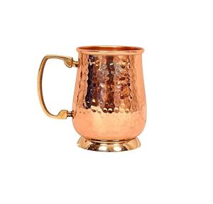 Authentic copper mug with smooth interior and classic handle ideal for daily use in elegant kitchens or <b>cocktail</b> parties - Product Image 1