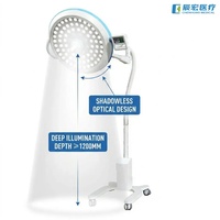Lampe chirurgicale LED médicale CH sur pied, sans ombre, équipement hospitalier, caractéristiques scialytiques, en plastique