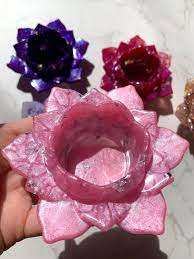 Portavelas de resina de lujo, Diseño Artesanal para bodas y aromaterapia, soporte de vela de resina abstracta al costo más bajo - Product Image 3