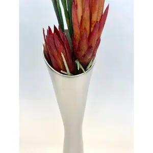 Jarrón de metal de lujo hecho a mano con acabado brillante pulido para sala de estar de estilo costero y florero decoración mayorista - Product Image 2