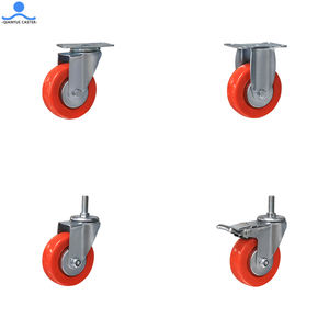 Fabrik Made <span class=keywords><strong>in</strong></span> <span class=keywords><strong>China</strong></span> Red Castor 75 mm PVC-Räder 4 5 Zoll mittelschweres Lenkrad - Product Image 1