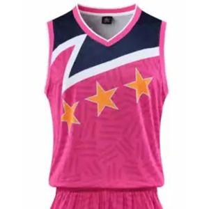 Ensemble de maillots 2026 personnalisé pour l'entraînement de basketball junior E Score, imprimé, respirant, anti-humidité, grande taille adulte - Product Image 5