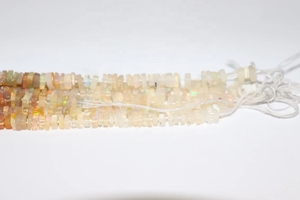 Cuentas de ópalo etíope de forma cuadrada, 5 MM, para la fabricación de joyas, hebras de cuentas de ópalo etíope Natural - Product Image 2