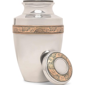 Urna de cremación de metal de cobre puro para cenizas Recuerdo conmemorativo duradero para el descanso final de los seres queridos - Product Image 4