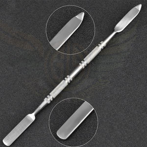 Nueva llegada Logo impreso 304 espátula de acero Inoxidable base pulida Herramienta de mezcla mango de madera utensilios de silicona Metal Premium - Product Image 3