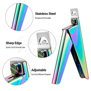 Coupe-ongles en acrylique à usage professionnel avec poignée confortable et lame solide - Product Image 2