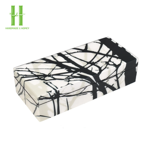 Meilleur choix boîte à bijoux en laque personnalisée laque à haute brillance cadeau de luxe boîte d'emballage de bijoux en bois OEM fabriqué au Vietnam - Product Image 3