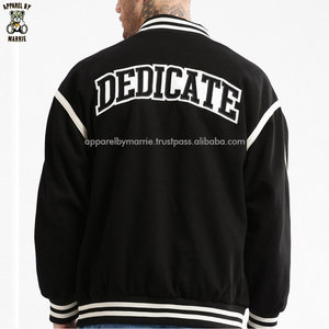 Vestes varsity classiques à boutons sur le devant, élégantes, brodées, avec doublure intérieure douce, pour les tenues de week-end et la mode streetwear. - Product Image 3