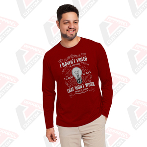 เสื้อยืดผ้าฝ้ายแขนยาวของผู้ชายมรดกเป็นมิตรกับสิ่งแวดล้อมผ้าปะติดสวมใส่สบายในฤดูร้อนสไตล์ผ้ายีนส์ผ้าลูกฟูก - Product Image 6