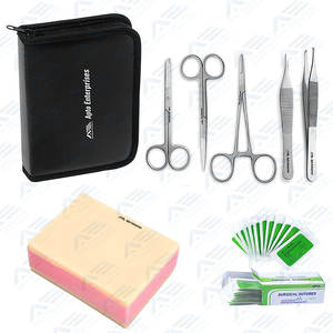 Kit de pratique populaire de bonne qualité peau comme le kit de suture en silicone Instruments chirurgicaux Kit de suture manuelle Étudiants en médecine - Product Image 6