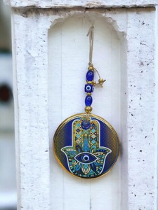 Ojo Turco DAFNI de 13 CM, Hecho a Mano, con Relieve, Magnético, de Vidrio, Tradicional, Promocional, Novedoso, para Decoración de Pared - Product Image 4
