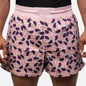 Shorts pour hommes en coton épais respirant à cordon de serrage, imprimé animal, streetwear décontracté, vente en gros - Product Image 2