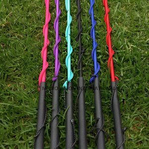 Nuevos látigos de Lunge de moda 2024 para caballos con mango de goma, palos de entrenamiento de equitación de teflón, látigos de Lunge para equitación - Product Image 2