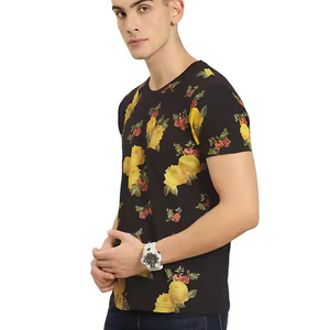 เสื้อยืดคอกลมแขนสั้นพิมพ์ลายดิจิตัลผ้าฝ้ายคอกลมสำหรับทุกเพศเสื้อใส่บนถนนไซส์ฤดูร้อนออกแบบได้ตามต้องการ - Product Image 1