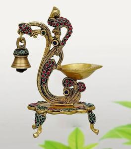 Diya de Latón de Primera Calidad con Diseño Art Deco para Bodas, Diwali, Festivales de Pooja Espiritual, Decoración del Hogar - Precios de Proveedor - Product Image 2