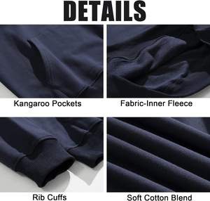 Sweat à capuche surdimensionné unisexe de qualité supérieure Impression de logo personnalisé Pull chaud Sweat à capuche polaire Mode Streetwear Fournisseur de vêtements de sport décontractés - Product Image 6