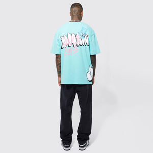 Heavyweight 100% Cotton Jersey Customized Logo Oversized Hip Hop T-<b>Shirt</b> for <b>Men</b> Plus Size Brown T-<b>Shirt</b> - Product Image 4