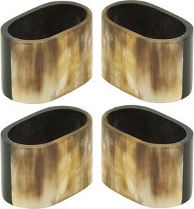 Feature Sustainable Horn Napkin Rings Round Shape 100% Natural Buffalo Cow Horn Napkin Rings for <b>Party</b> Table <b>Decorative</b> - Product Image 2