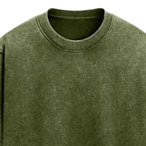 เสื้อยืดสีเขียวมะกอกสไตล์วินเทจโอเวอร์ไซส์เสื้อผ้าแนวสตรีทเฮฟวี่เวทผ้าฝ้ายซีดพิมพ์โลโก้ได้ตามต้องการ - Product Image 6