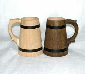 แก้วมักไม้ขัดเงาทำด้วยมือสำหรับบ้านสำนักงานหรือโรงแรมแก้วชาหรือเบียร์เป็นมิตรกับสิ่งแวดล้อมขายส่งโดยตรงจากอินเดีย - Product Image 2