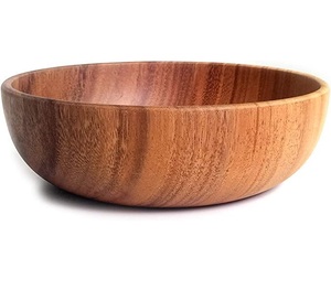 Bol en bois de style européen, ensemble de vaisselle en forme de coeur poli, salade en céramique de noix de coco, plat en plastique pour la cuisine - Product Image 5