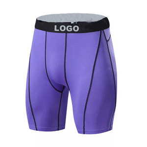 Pantalones cortos deportivos personalizados OEM para hombre, venta al por mayor, de secado rápido, lisos, Spandex, nailon, para correr y entrenar - Product Image 4