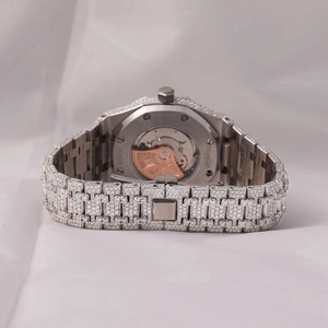 Nuevo reloj de lujo de moda Bling Lab Diamond VVS Moissanite, relojes de lujo hechos a mano para reloj de hombre Stock en mano - Product Image 4
