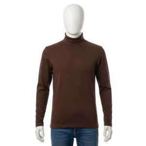 เสื้อยืดคอเต่าผ้าฝ้ายเป็นมิตรกับสิ่งแวดล้อม เนื้อผ้านุ่ม ระบายอากาศได้ดี ผลิตจากผ้าธรรมชาติ พร้อมการพิมพ์ซิลค์สกรีน สวมใส่สบาย เหมาะสำหรับใส่ทุกวัน แฟชั่นท็อปสำหรับผู้หญิงและผู้ชาย - Product Image 1