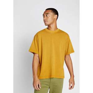 T-shirt imprimé urbain personnalisé Streetwear 100% coton lourd pour hommes/T-shirt unisexe coupe ample écologique uni - Product Image 6