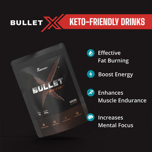 Bonne performance Bullet X Diet Energy Cacao Drinks Boisson brûle-graisse MCT Oil Boost Energy Metabolism Premix Drinks - Product Image 2