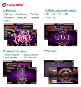 Yulong เครื่องเกมลูกดอกพร้อมโครงสร้างทองเหลืองและไนลอน222W ผลิตจากโรงงาน - Product Image 4