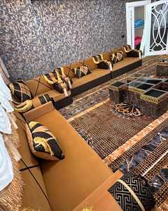 Sièges au sol orientaux, canapé ethnique, canapé Majlis arabe, canapé de style ottoman, ensemble Jalsa arabe, sièges au sol orientaux de luxe - Product Image 5